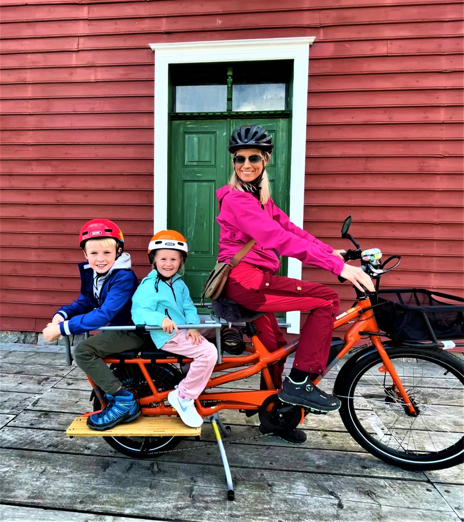 sykle rundt med barn i Balestrand